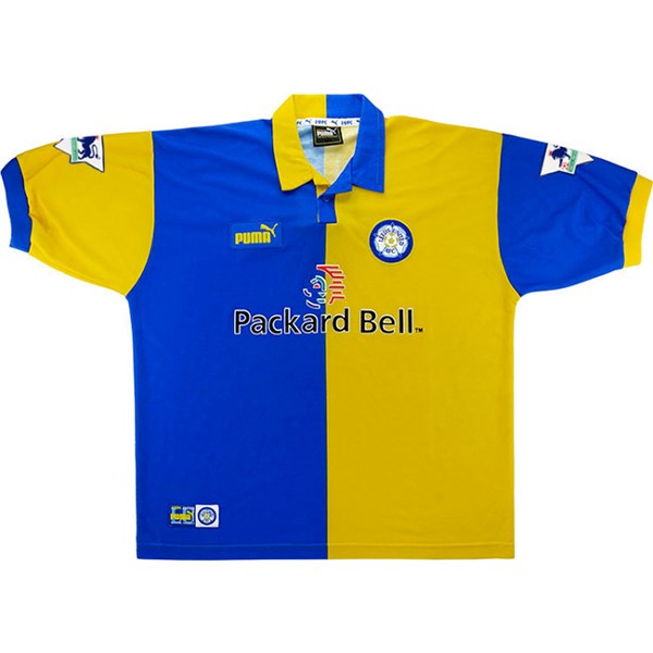 Tailandia Camiseta Leeds United 1ª Retro 1998 1999 Amarillo